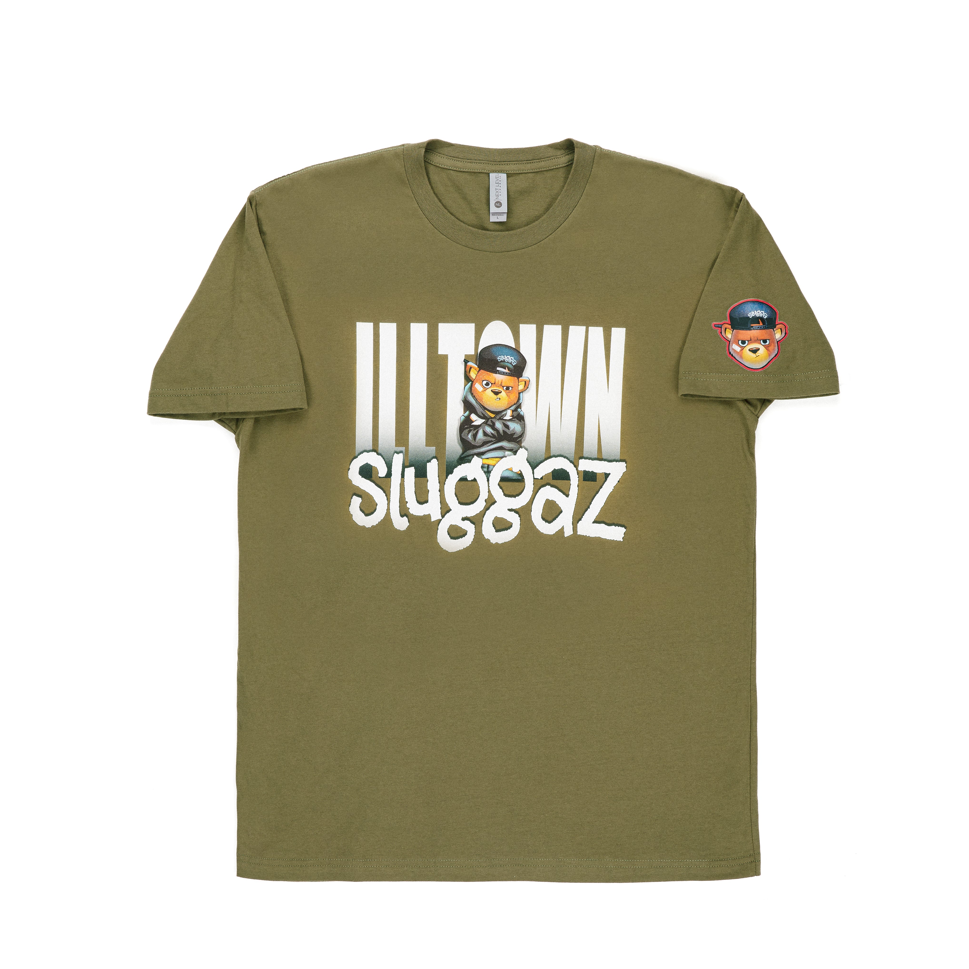 Illtown Sluggaz Faded - Hunter Green Tee