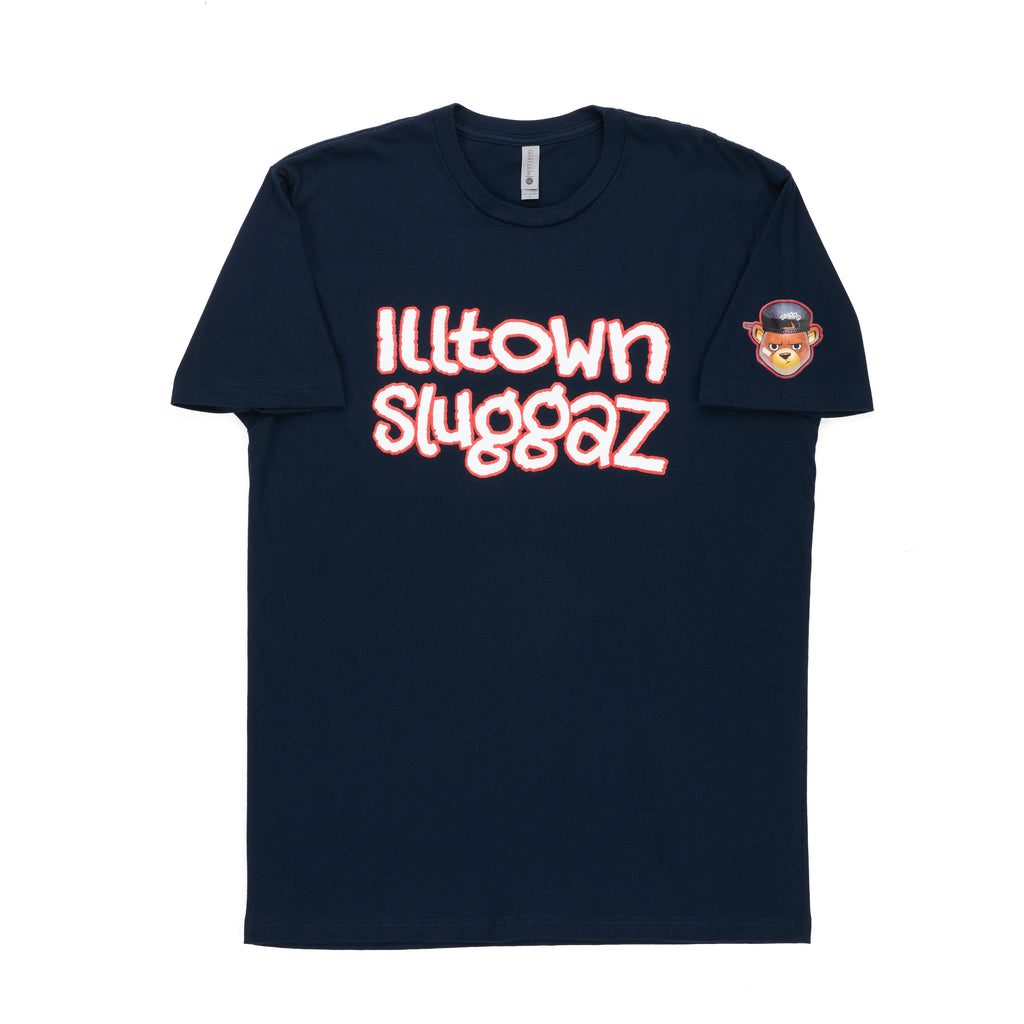 Illtown Sluggaz Logo - Navy Tee