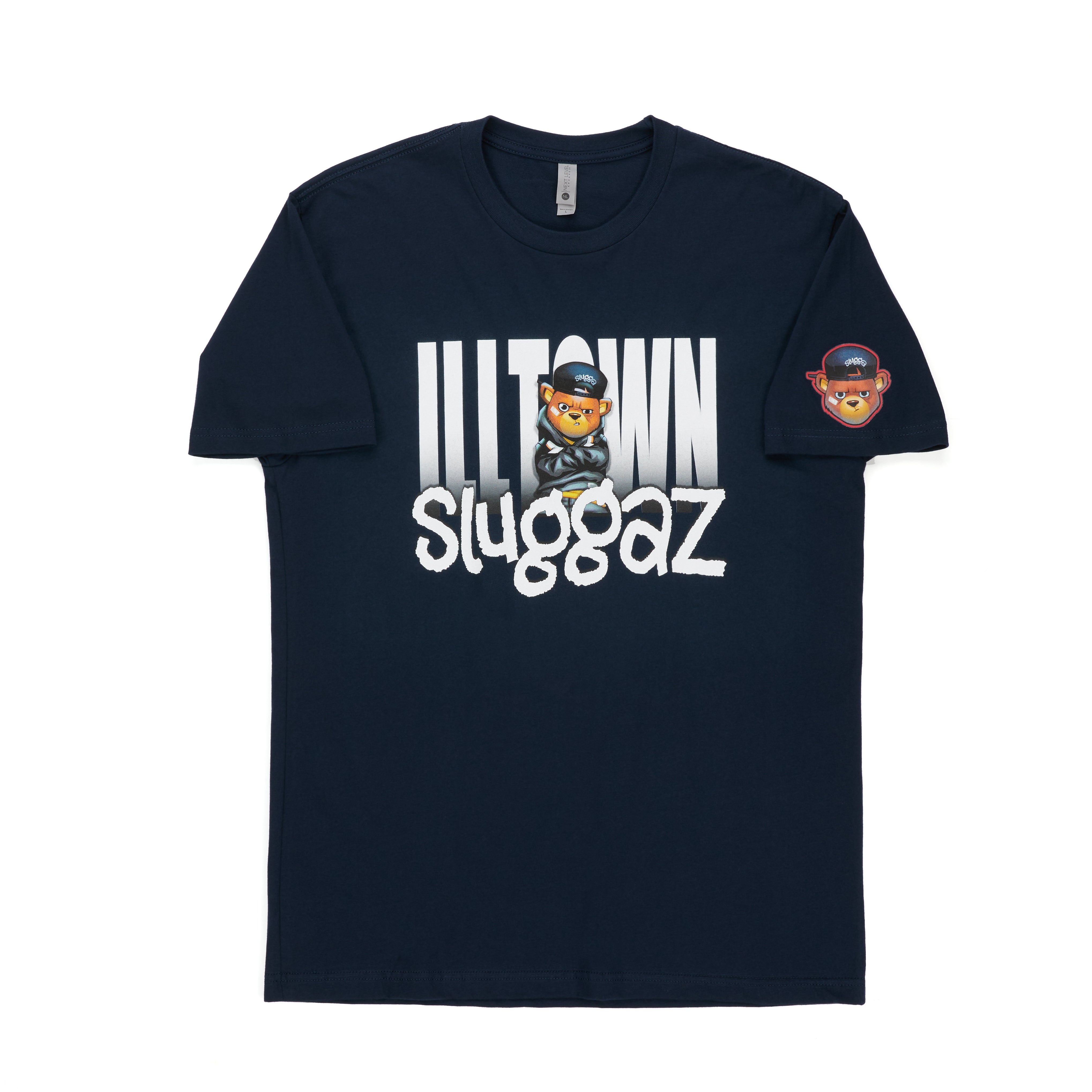 Illtown Sluggaz Faded - Navy Tee