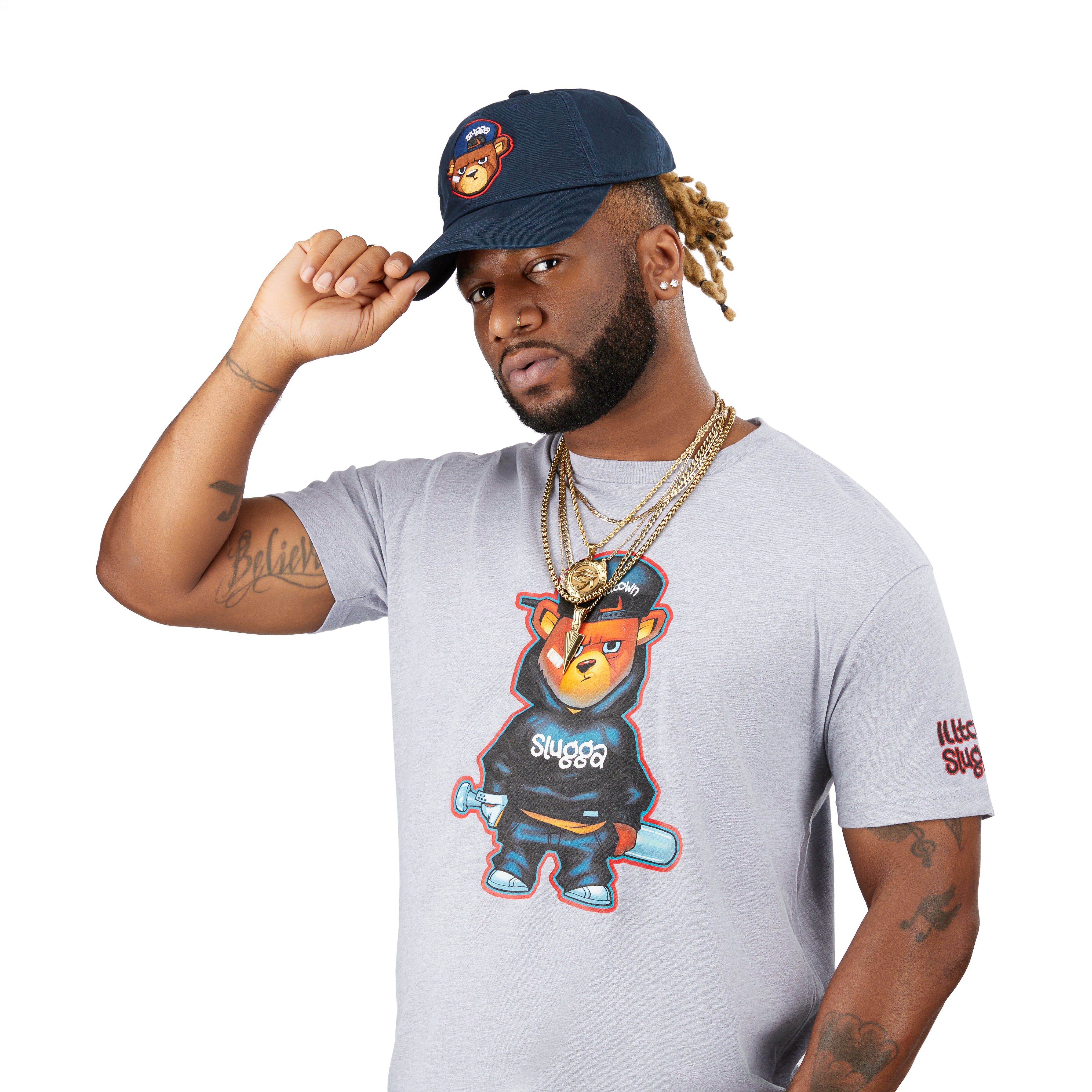 Slugga Full Body Tee - Grey – Illtown Sluggaz