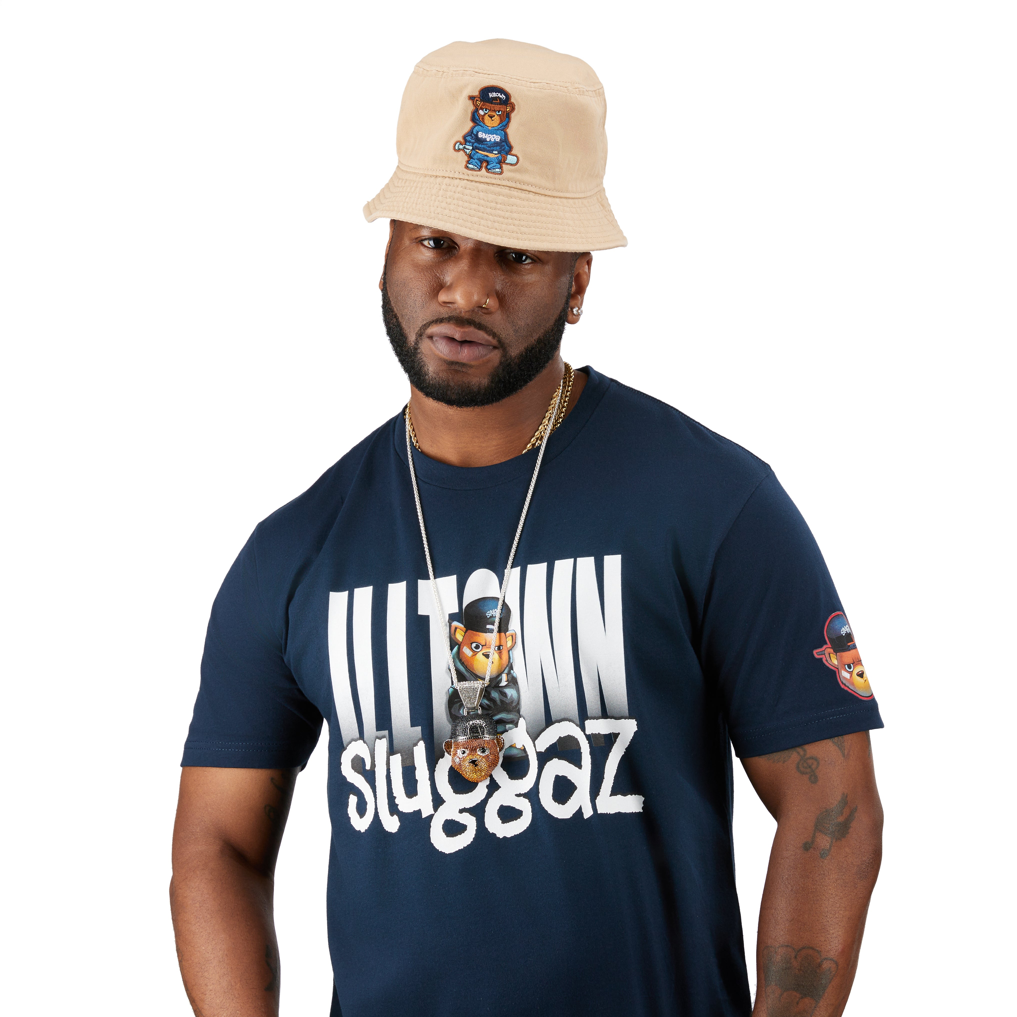 Illtown Sluggaz Faded - Navy Tee